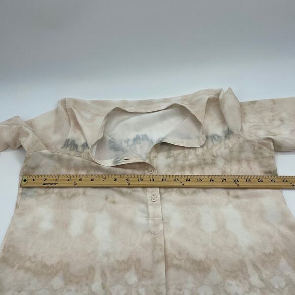 SOFT SURROUNDINGS Watercolor Adriana Shirt Size L Long Sleeve Tunic Top #2AR60 - Picture 5 of 6